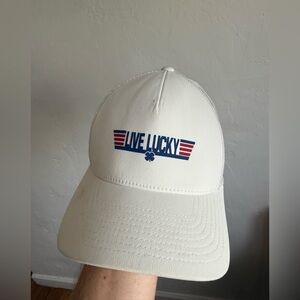 Live Lucky White Cap
